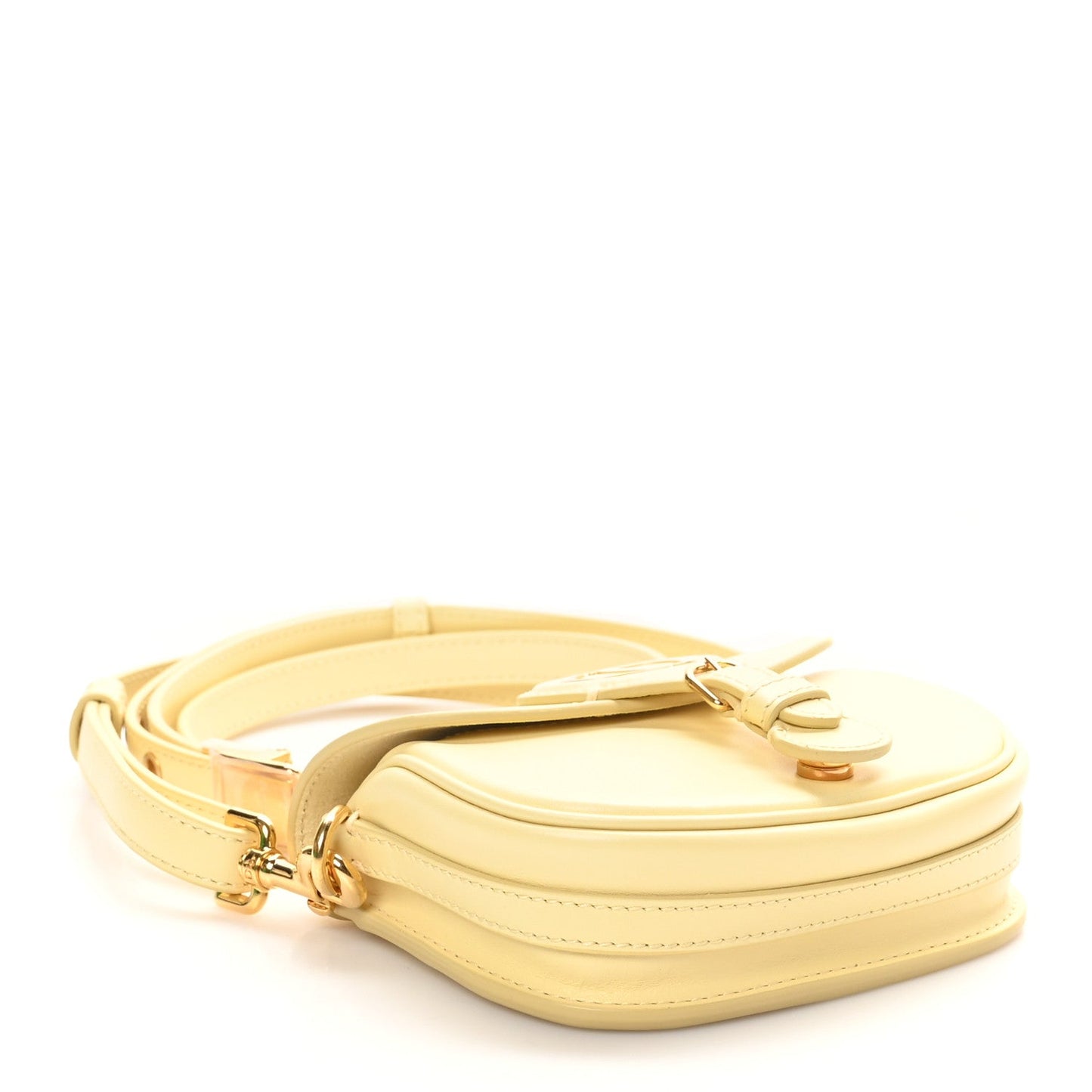 Box Calfskin Micro Bobby Flap Pale Yellow