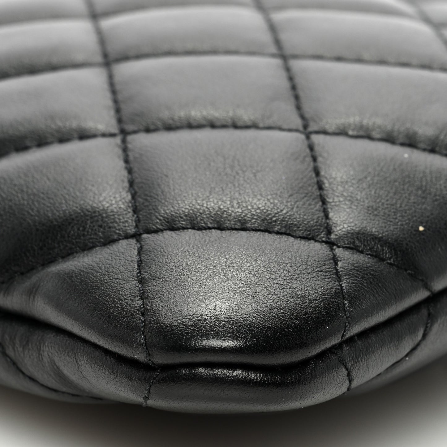 Lambskin Quilted Crossbody Bag Black