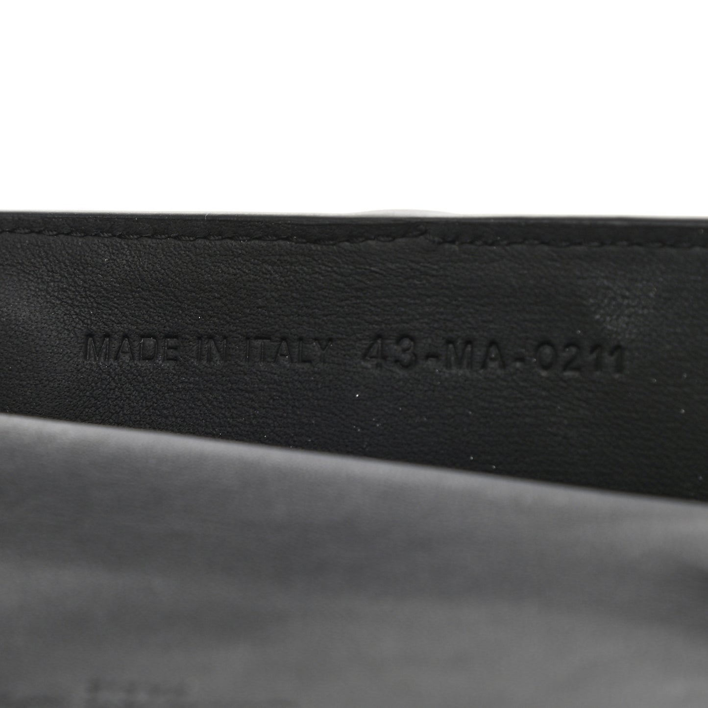 Ultra Matte Calfskin Nano Saddle Chain Pouch Black
