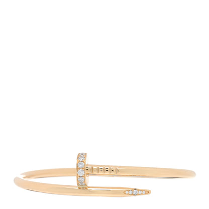 Cartier 18K Yellow Gold Diamond Juste Un Clou Bracelet 16 1 of 3