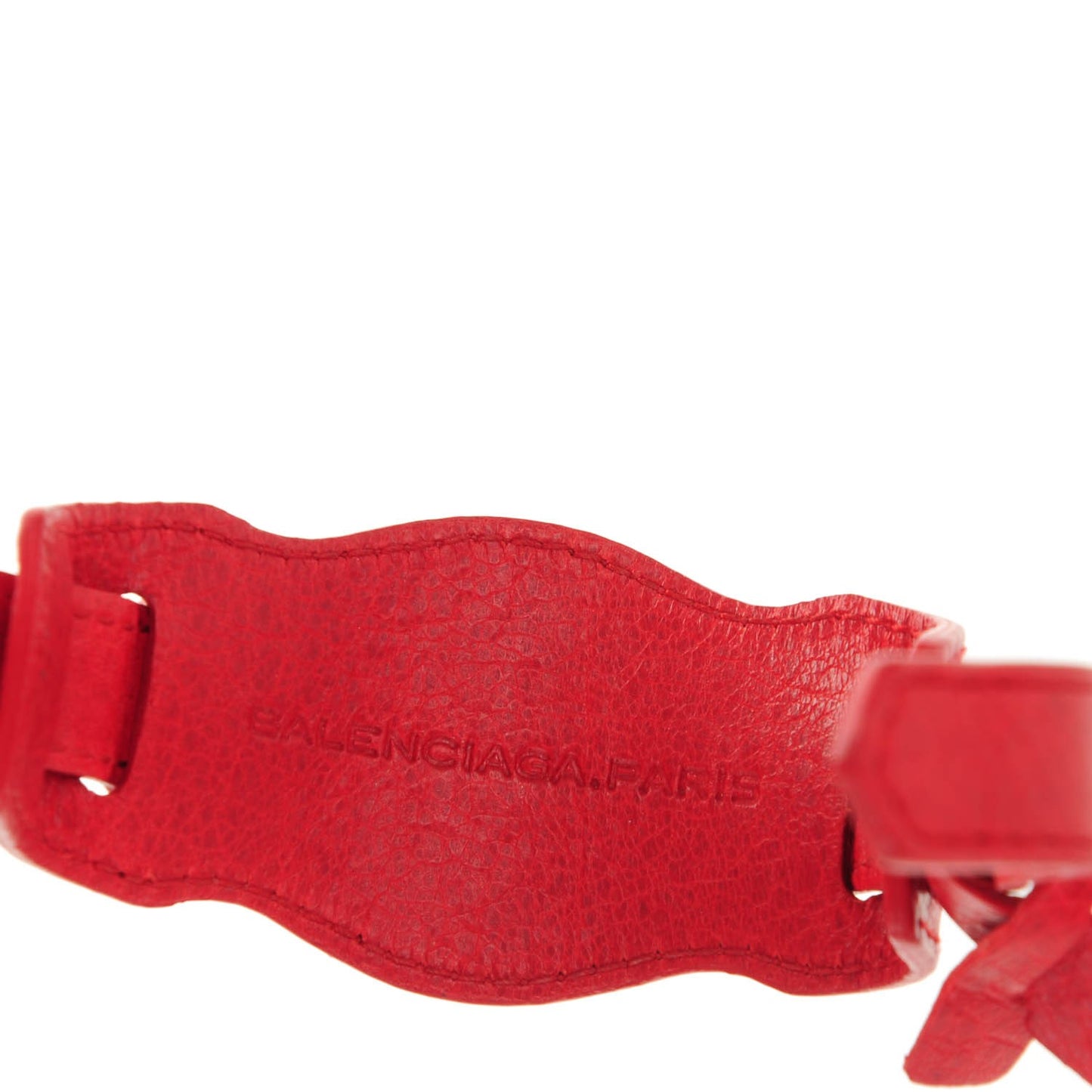 Agneau Arena Giant 12 Gold Hardware Bracelet S Rouge Coquelicot