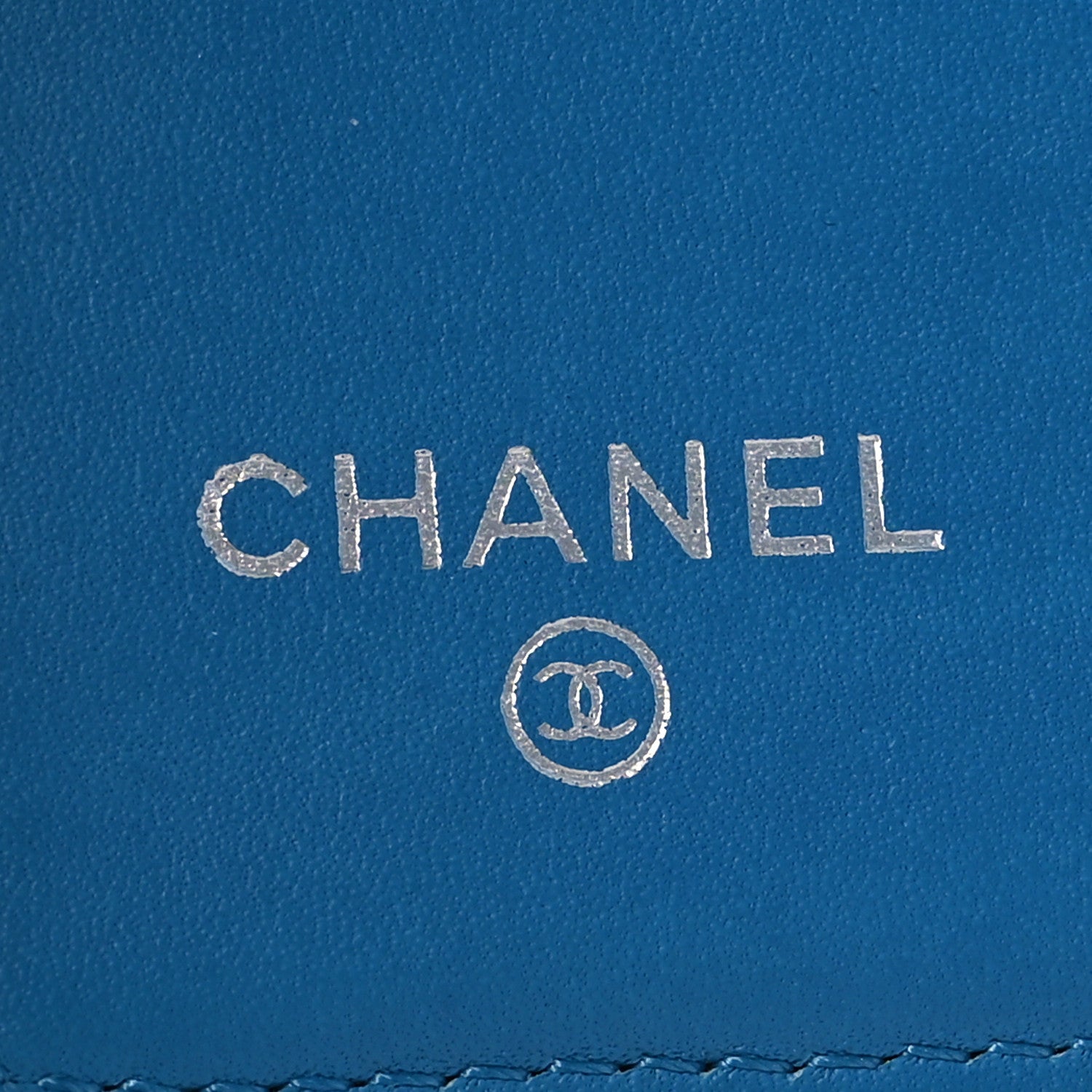 Chanel Patent Calfskin Quilted Yen Wallet Blue 7 of 11