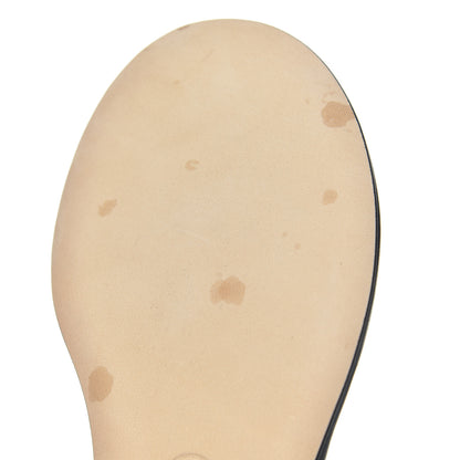 Chanel Lambskin Chain CC Logo Thong Sandals 35 Black 11 of 12