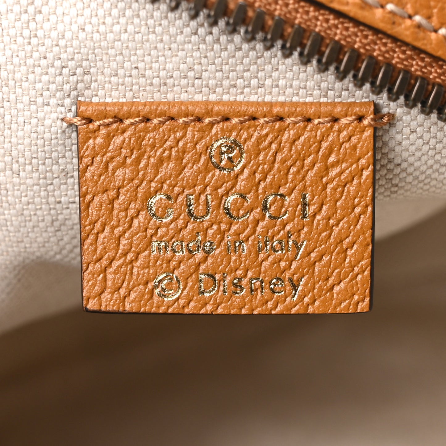 X DISNEY Mini Vintage GG Supreme Monogram Mickey Mouse Round Shoulder Bag Beige Vintage Sun Oil