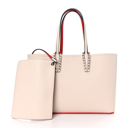 Christian Louboutin Calfskin Spikes East West Cabata Tote Leche 3 of 11