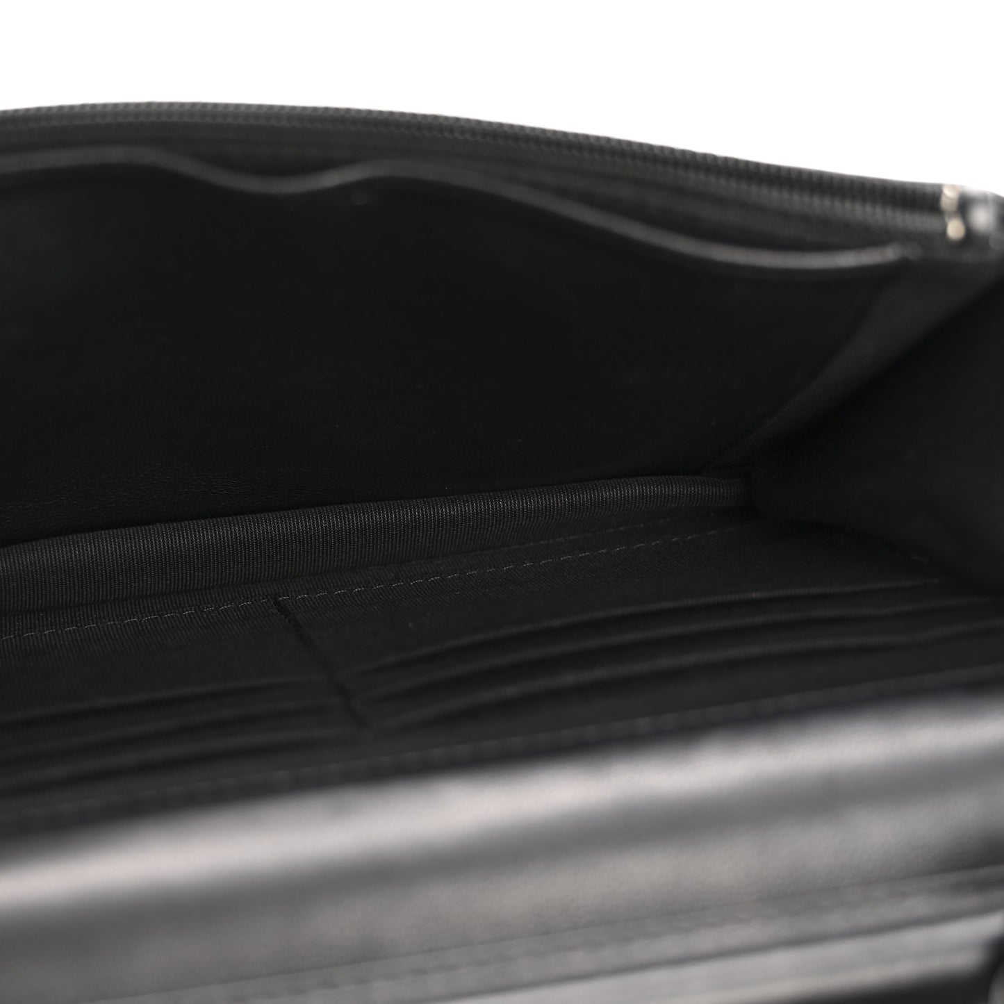 Lambskin Chevron Quilted Wallet On Chain WOC So Black
