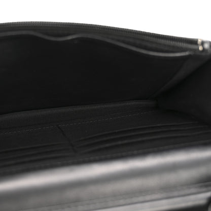 Chanel Lambskin Chevron Quilted Wallet On Chain WOC So Black 5 of 15