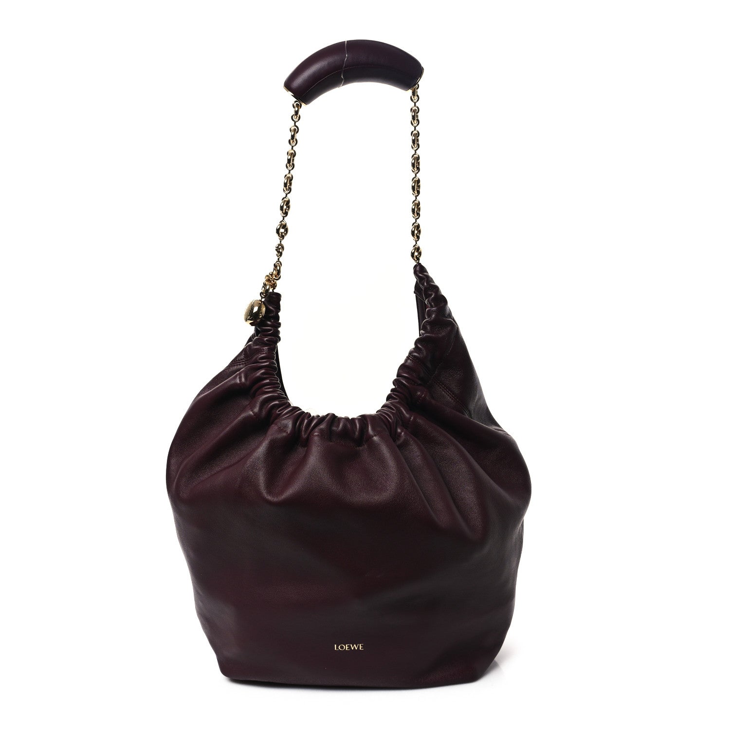 Loewe Buttery Nappa Lambskin Medium Squeeze Bag Dark Burgundy 1 of 10