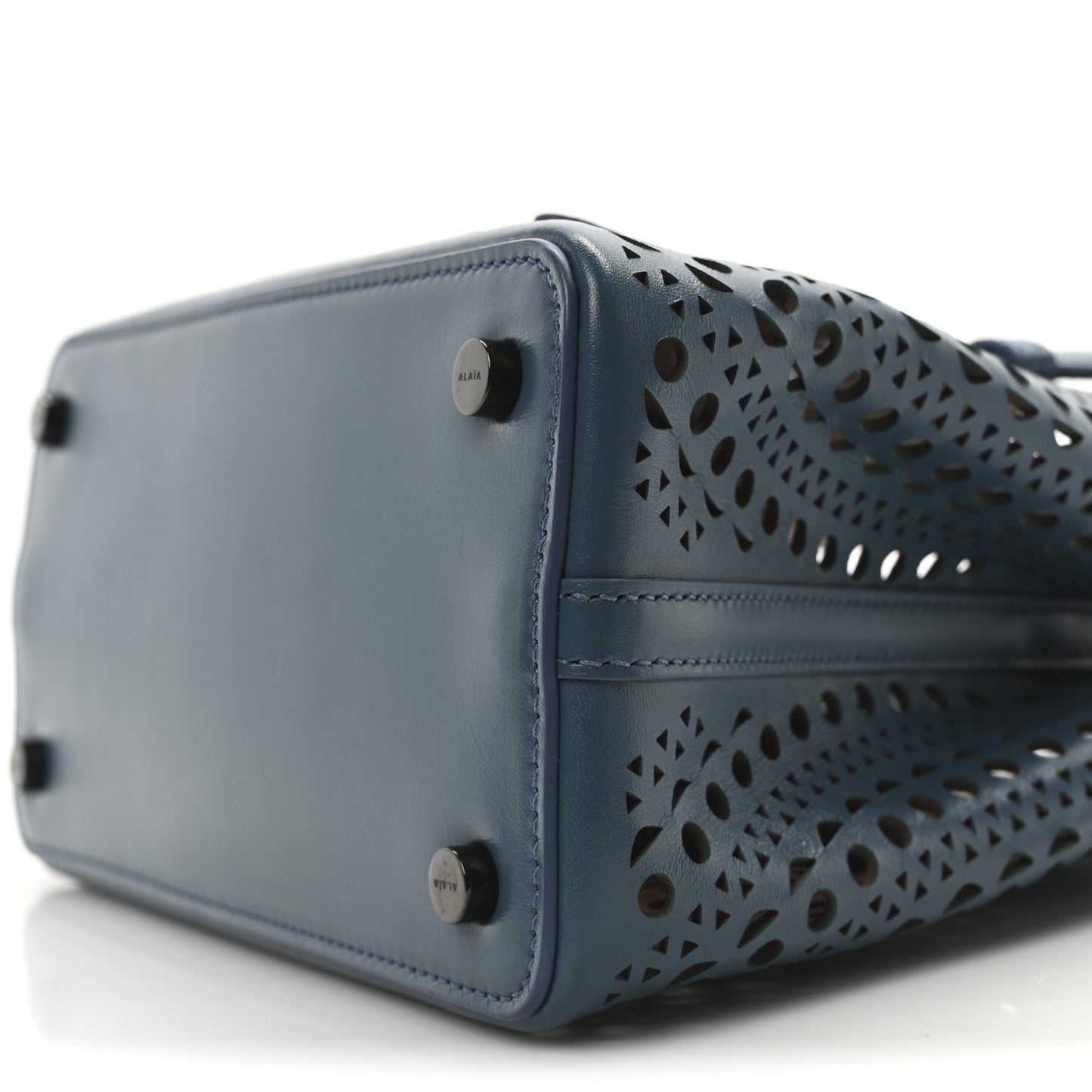 Lux Calfskin Vienne Wave Mina 20 Bag Bleu Ardois