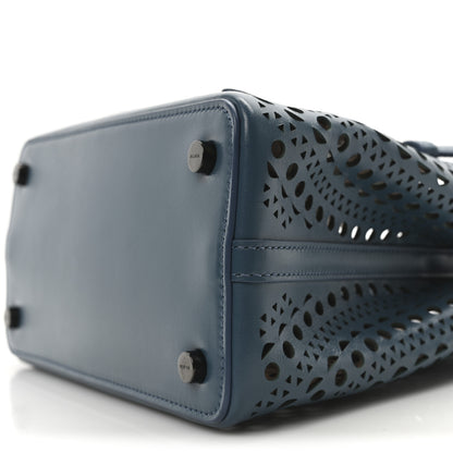 Alaia Lux Calfskin Vienne Wave Mina 20 Bag Bleu Ardois 10 of 10