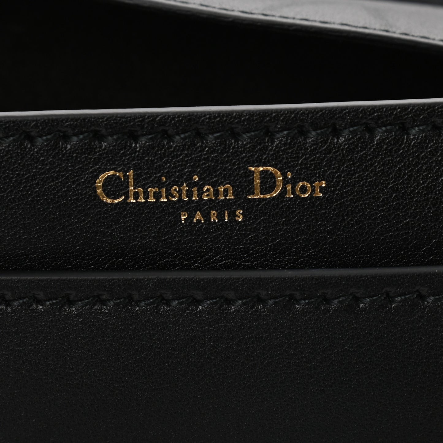 Calfskin J'Adior Chain Flap Bag Black