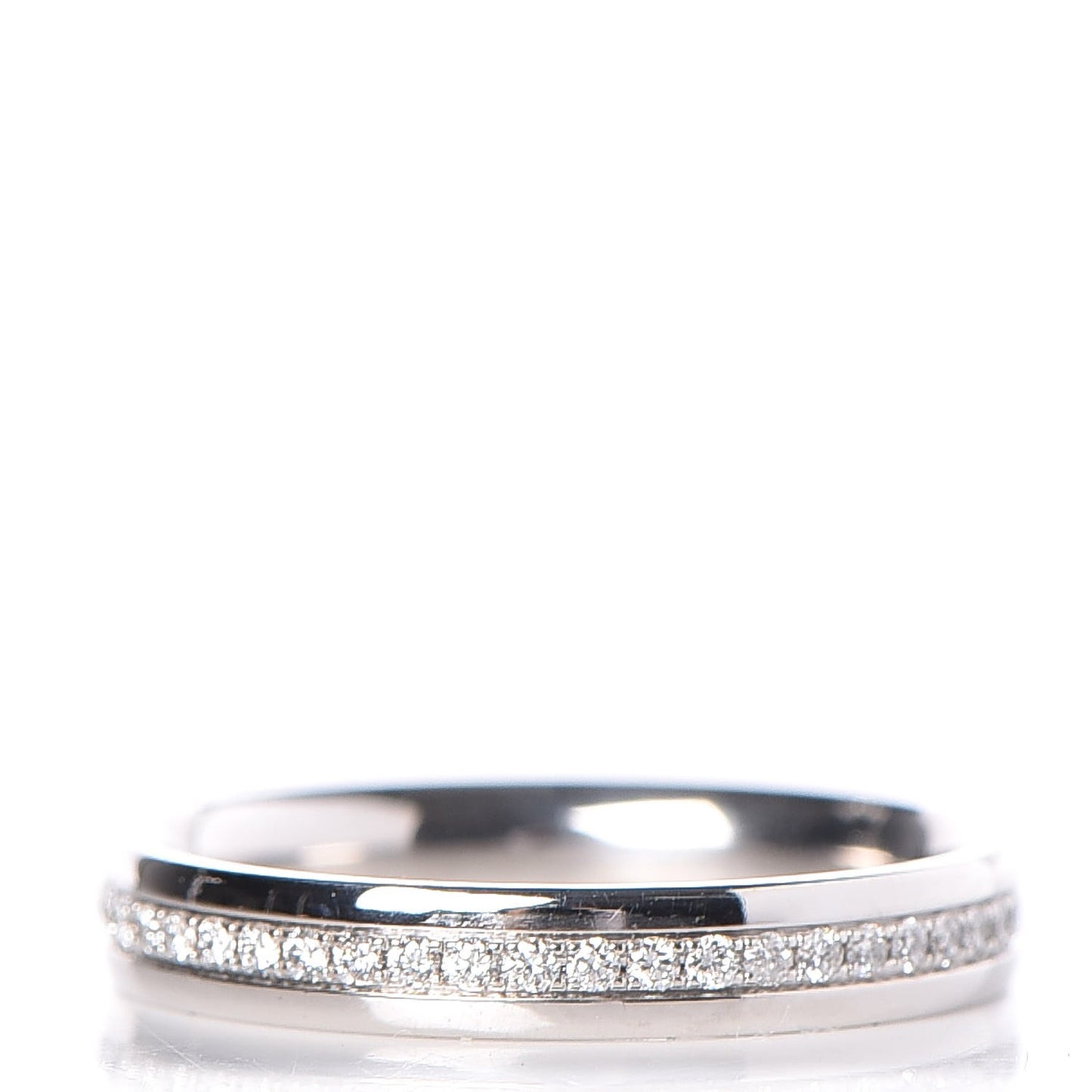 18K White Gold Diamond Metro Ring 49.5 5