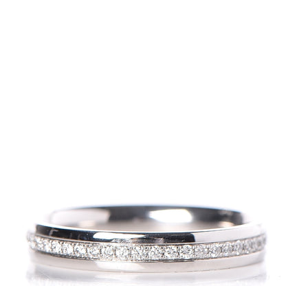 Tiffany 18K White Gold Diamond Metro Ring 49.5 5 1 of 8