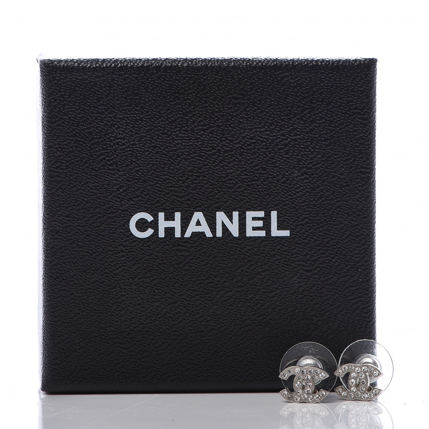 Crystal Mini Timeless CC Earrings Silver