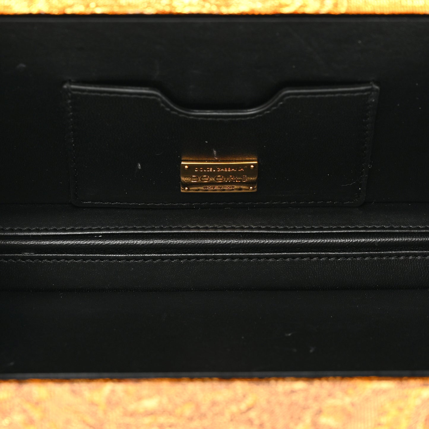Brocade DG Girls Shoulder Bag Gold
