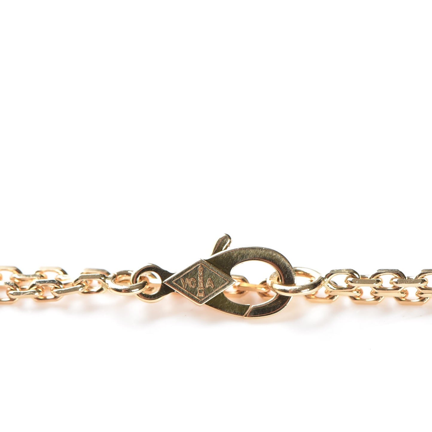 18K Yellow Gold Black Onyx Magic Alhambra Pendant Necklace
