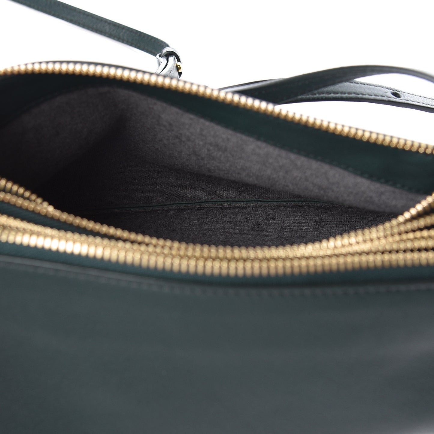 Lambskin Small Trio Crossbody Bag Dark Green