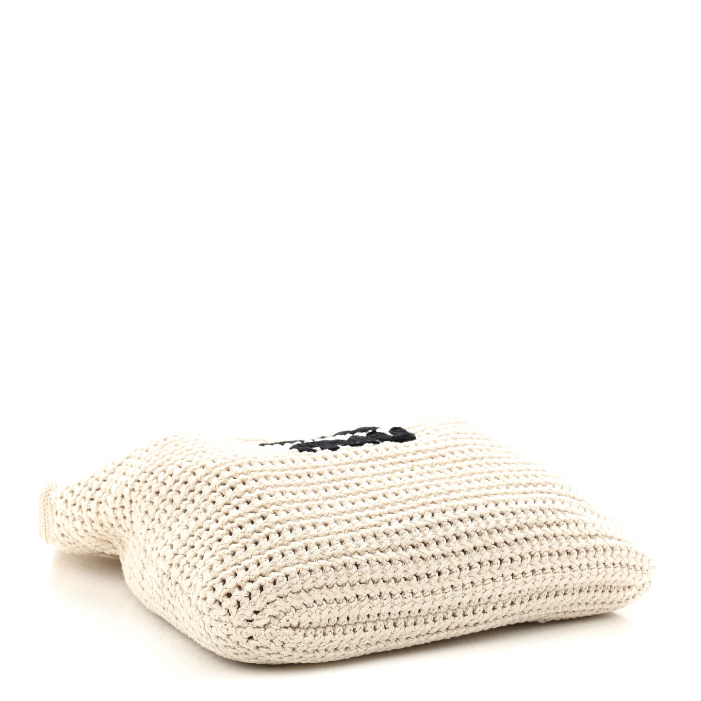 Cotton Crochet Ivy Bag Chalk White Black
