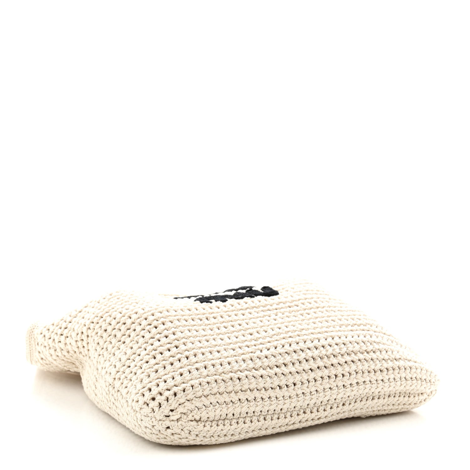 Miu Miu Cotton Crochet Ivy Bag Chalk White Black 5 of 11
