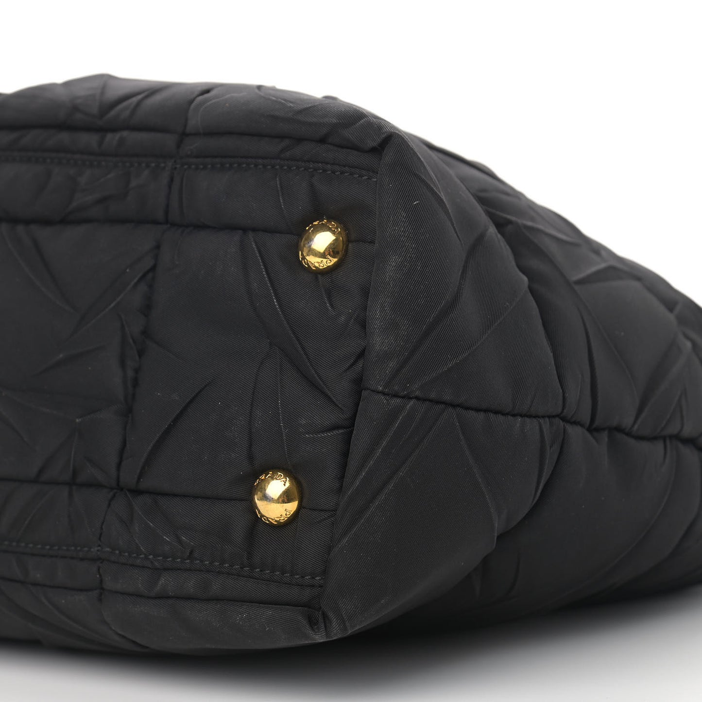 Tessuto Nylon Quilted Tote Black