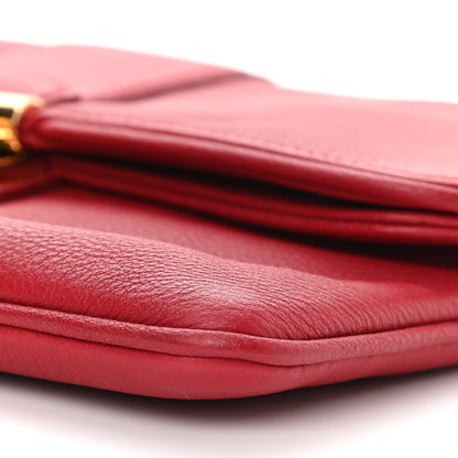 Louis Vuitton Calfskin Sofia Coppola Slim Clutch MM Cherry 9 of 9
