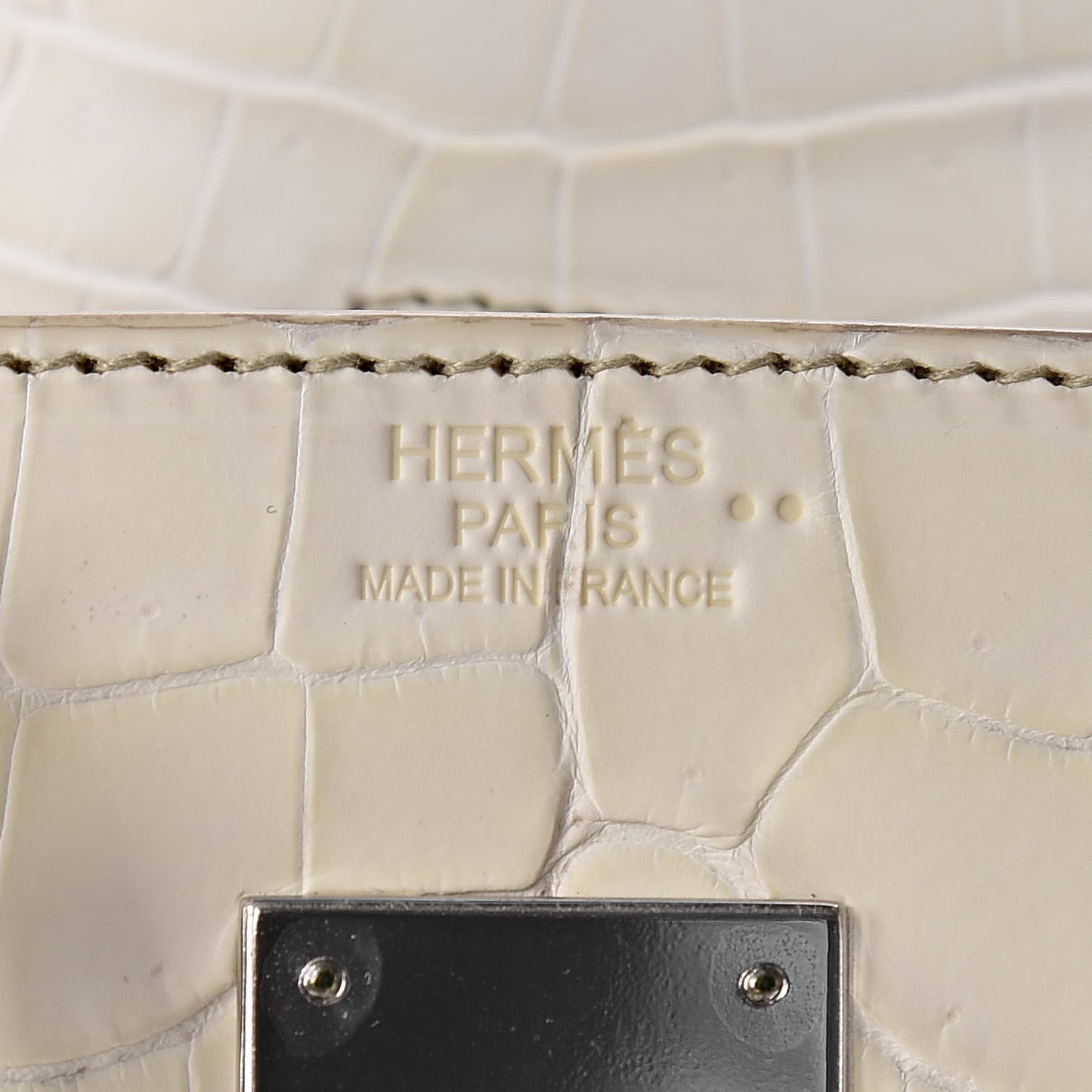 Matte Niloticus Crocodile Himalaya Birkin 30 Blanc