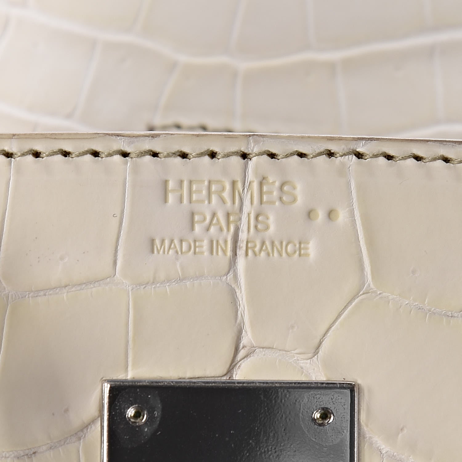 Hermes Matte Niloticus Crocodile Himalaya Birkin 30 Blanc 14 of 56