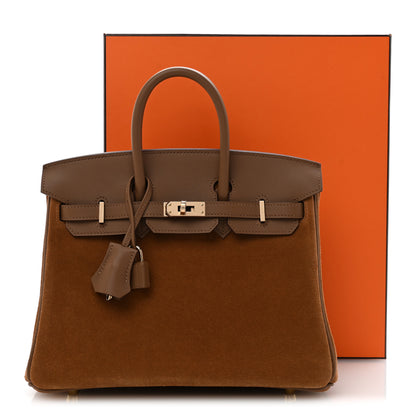 Hermes Veau Doblis Swift Grizzly Birkin 25 Alezan 21 of 21