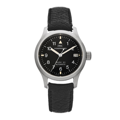 IWC Stainless Steel Calfskin 28mm Schaffhausen Mark XIII Lady Automatic Watch Black IW4421 1 of 5