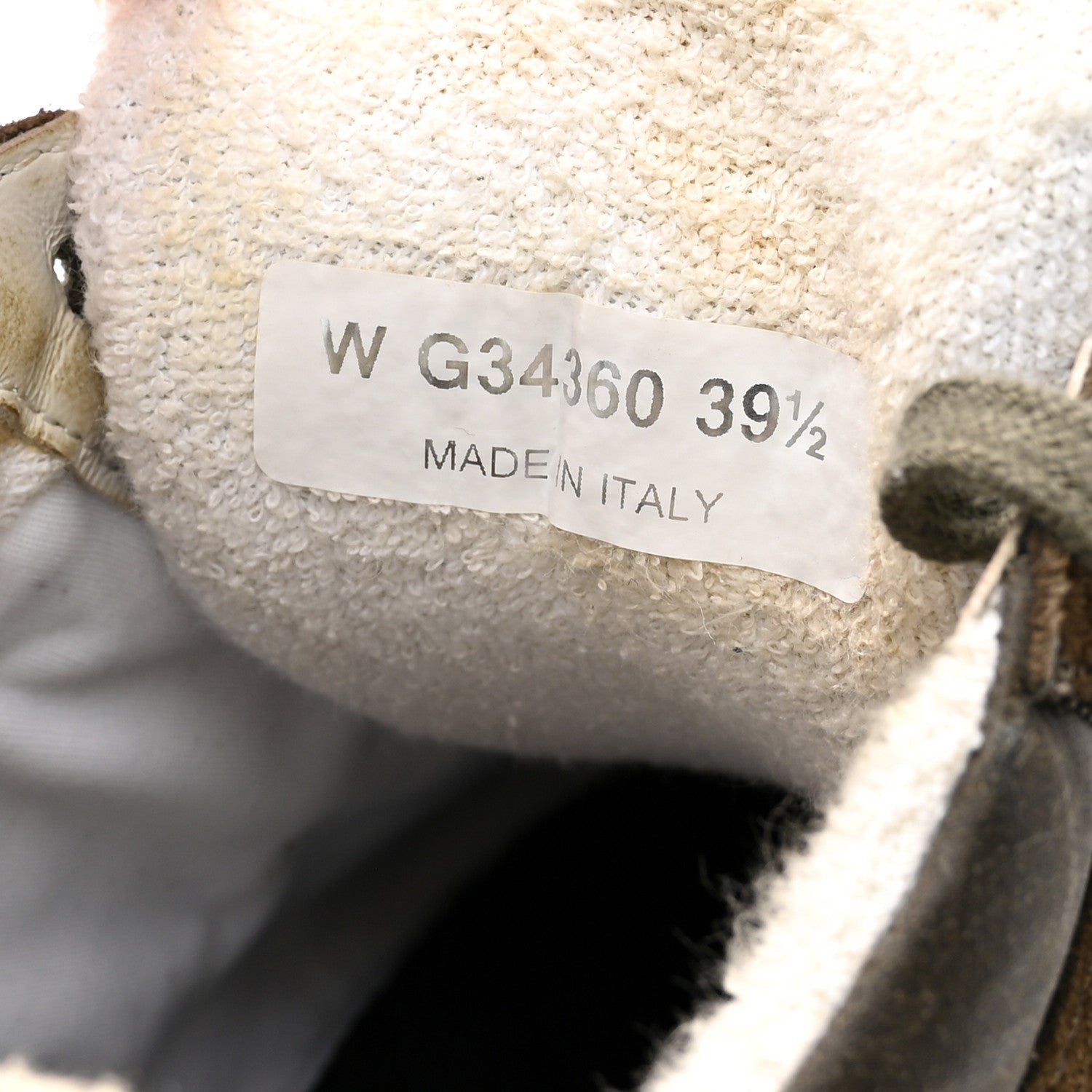 Chanel Fabric Calfskin Suede CC Sneakers 39.5 Khaki 7 of 12