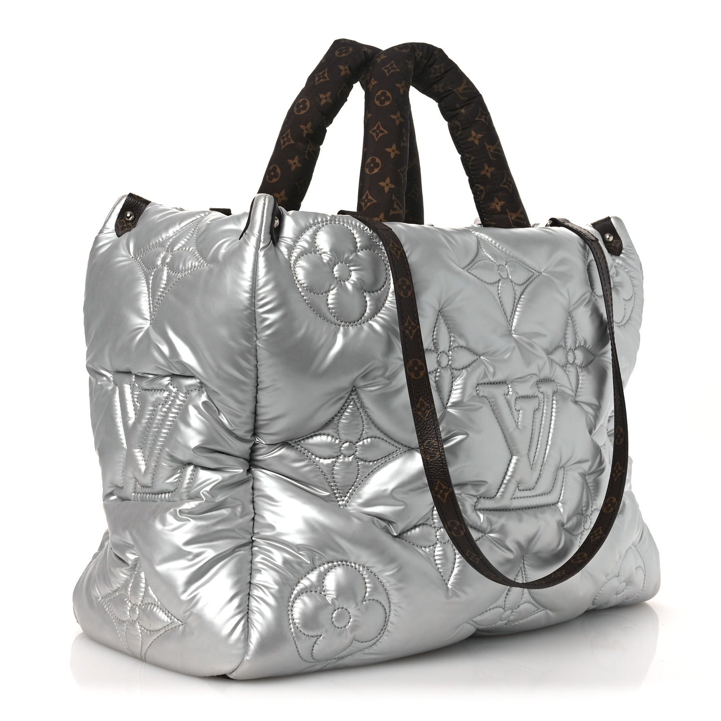 Econyl Monogram Pillow Giant Onthego GM Silver