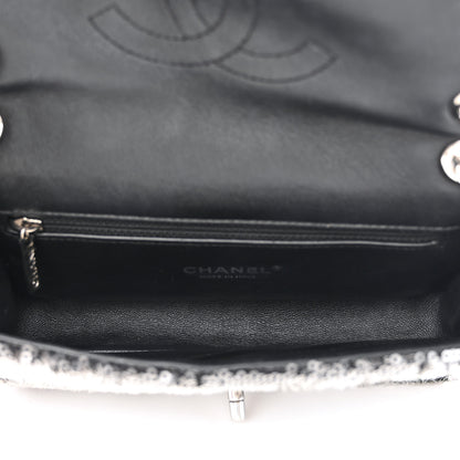 Chanel Sequin Mini Waterfall Flap Grey 5 of 11