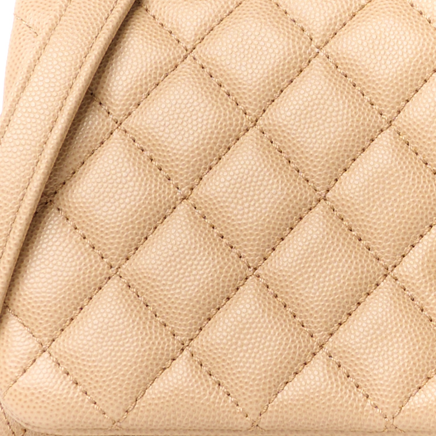 Chanel Caviar Lizard Embossed Quilted Small Coco Handle Flap Beige 9 of 12