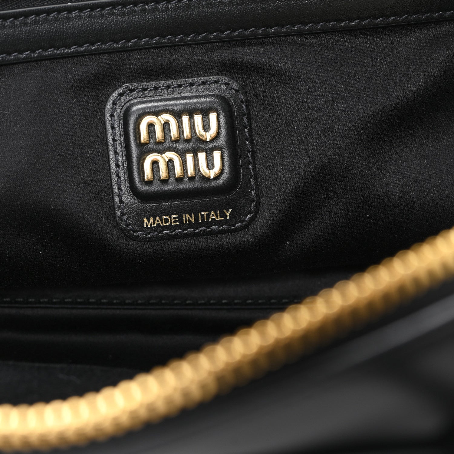 Miu Miu Calfskin Softy Medium Beau Top Handle Bag Black 6 of 9