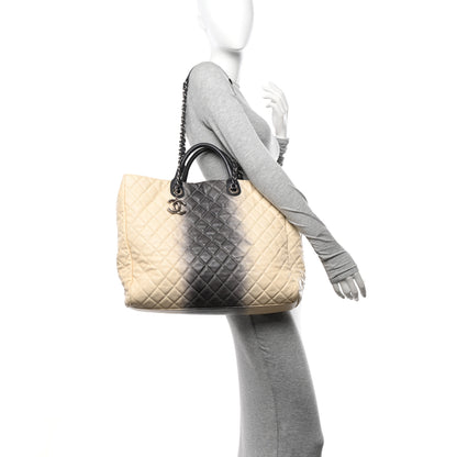 Chanel Caviar Ombre Large Shopping Tote White 2 of 19