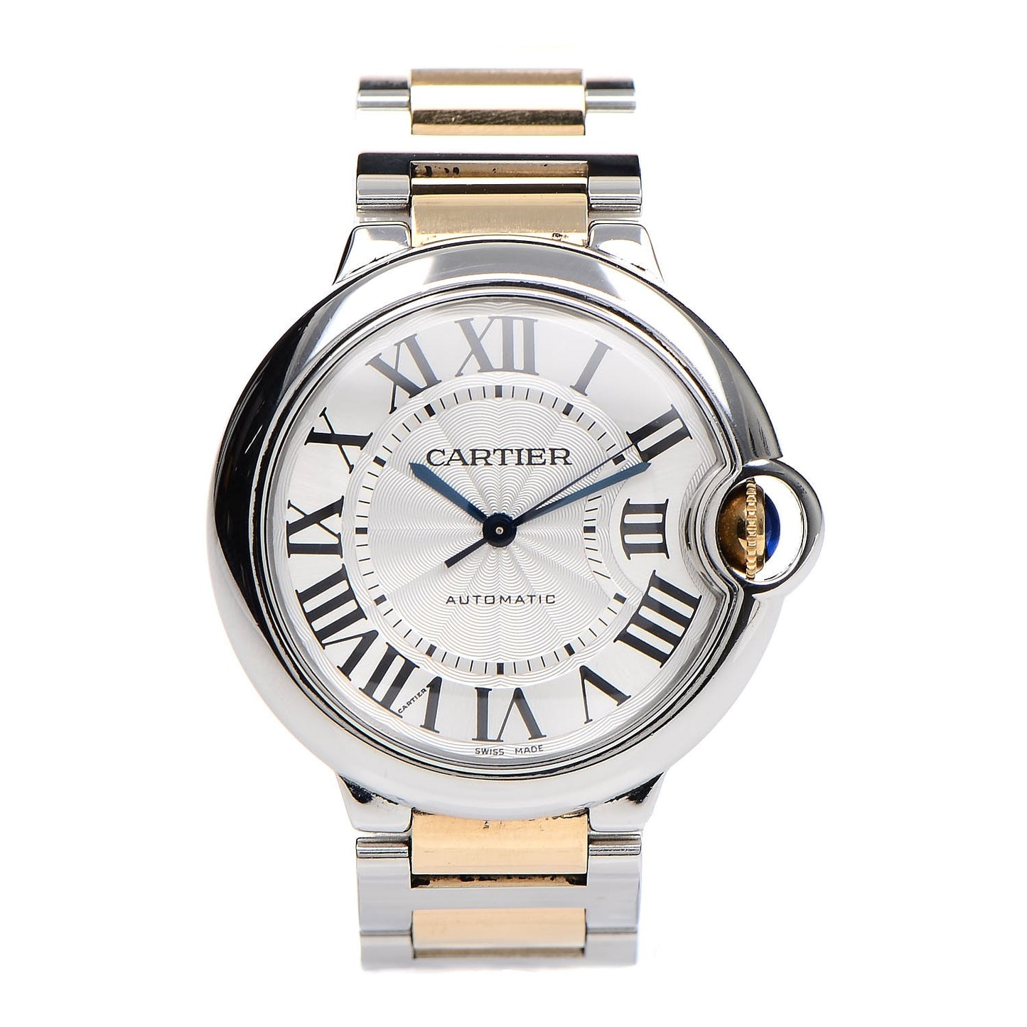 Stainless Steel 18K Yellow Gold 36mm Ballon Bleu De Automatic Watch