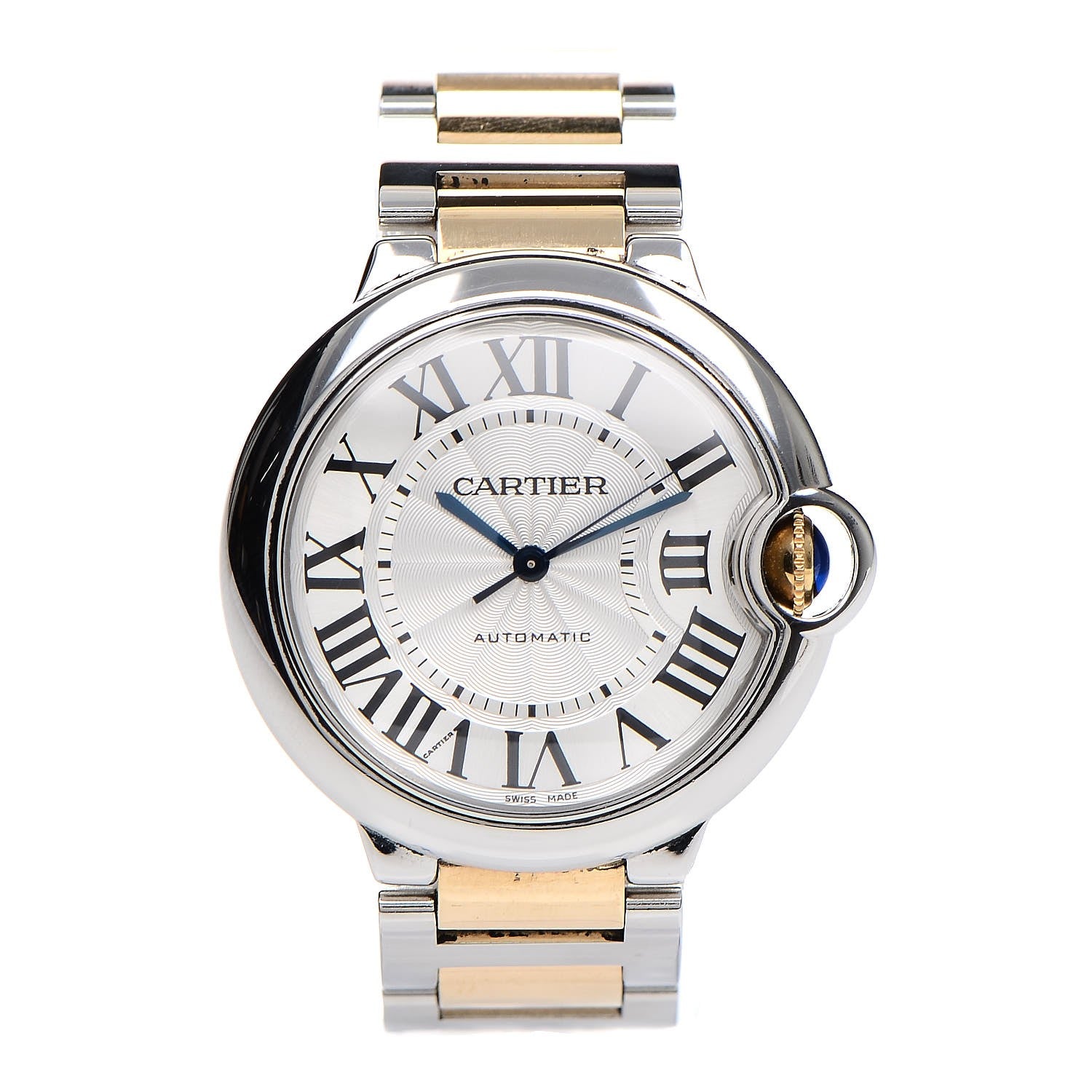 Cartier Stainless Steel 18K Yellow Gold 36mm Ballon Bleu De Automatic Watch 1 of 10