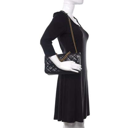 Chanel Glazed Calfskin Quilted Medium Perfect Edge Flap Black 2 of 10
