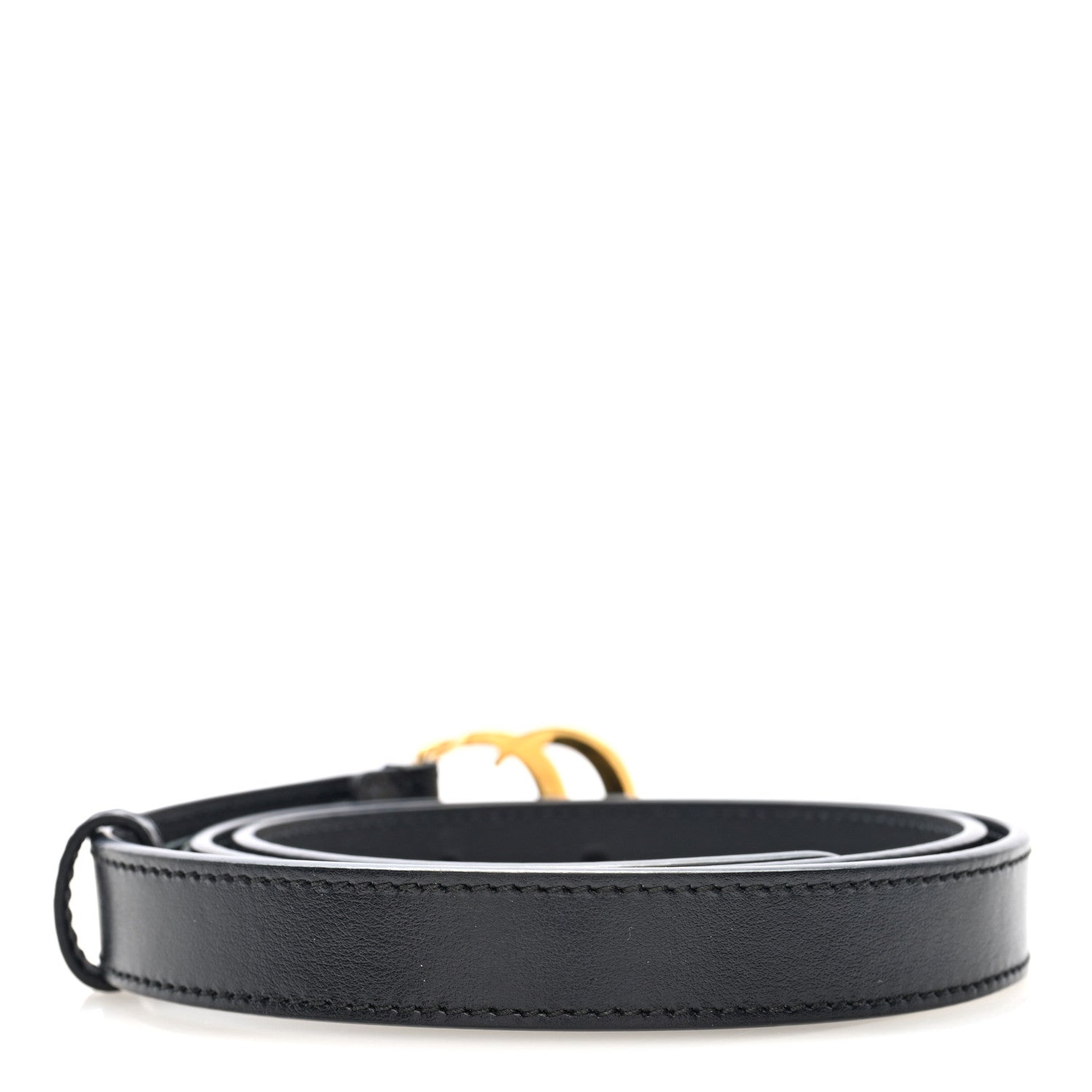 Gucci Calfskin Double G 20mm Belt 80 32 Black 2 of 4