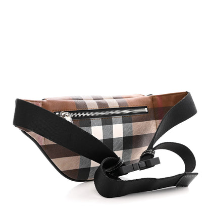 Burberry E-canvas Check Bum Bag Dark Birch Brown 3 of 11