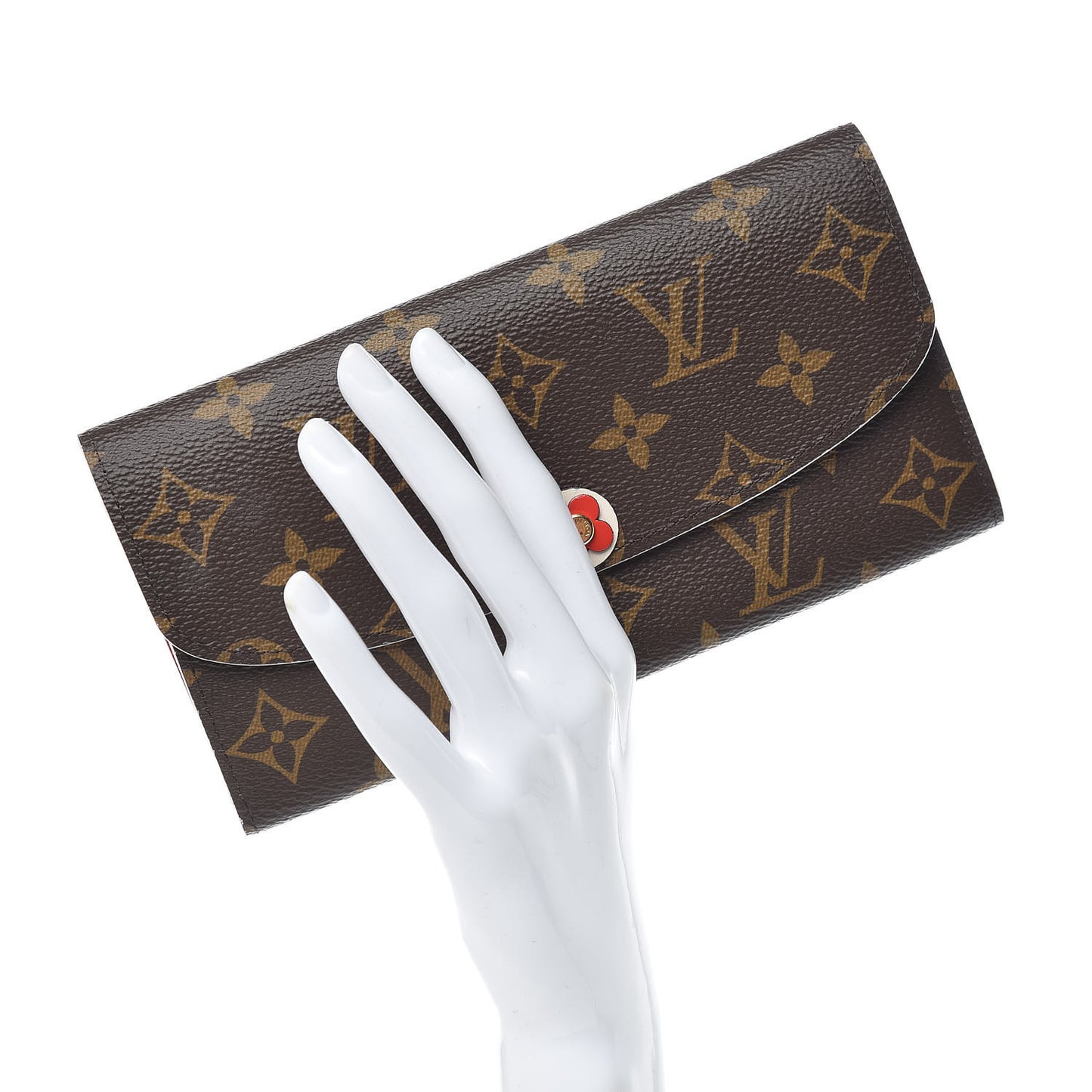 Monogram Bloom Flower Emilie Wallet Coquelicot