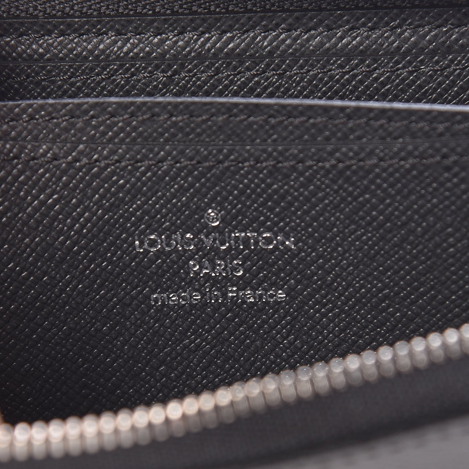 Louis Vuitton Taiga Zippy Coin Purse Vertical Black 6 of 8
