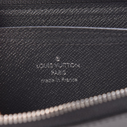 Louis Vuitton Taiga Zippy Coin Purse Vertical Black 6 of 8