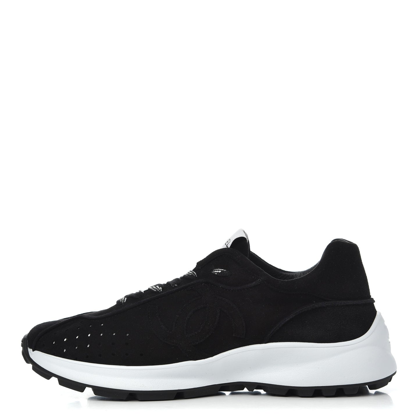Suede Goatskin CC Sneakers 39.5 Black