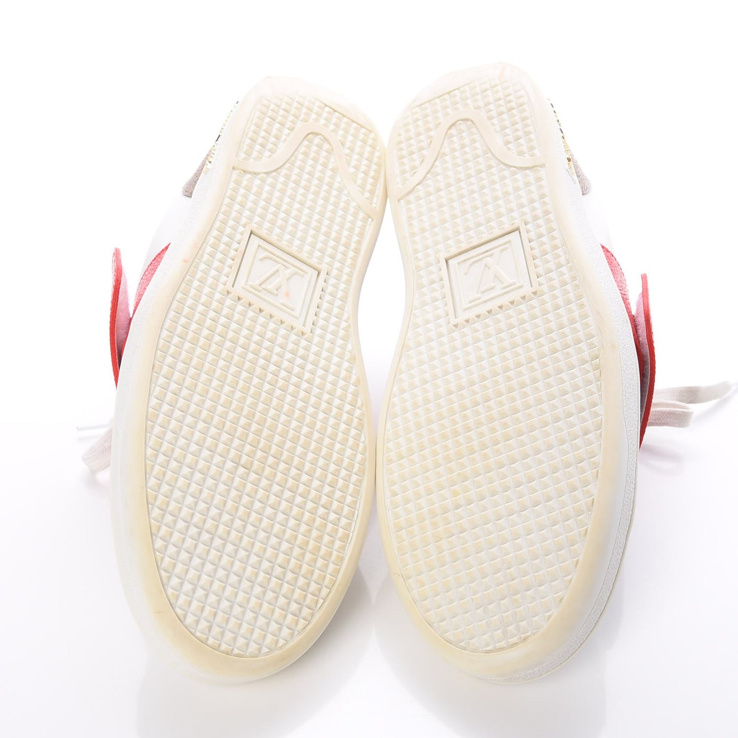 Calfskin Reverse Monogram Kabuki Low Top Sneakers 39.5 White
