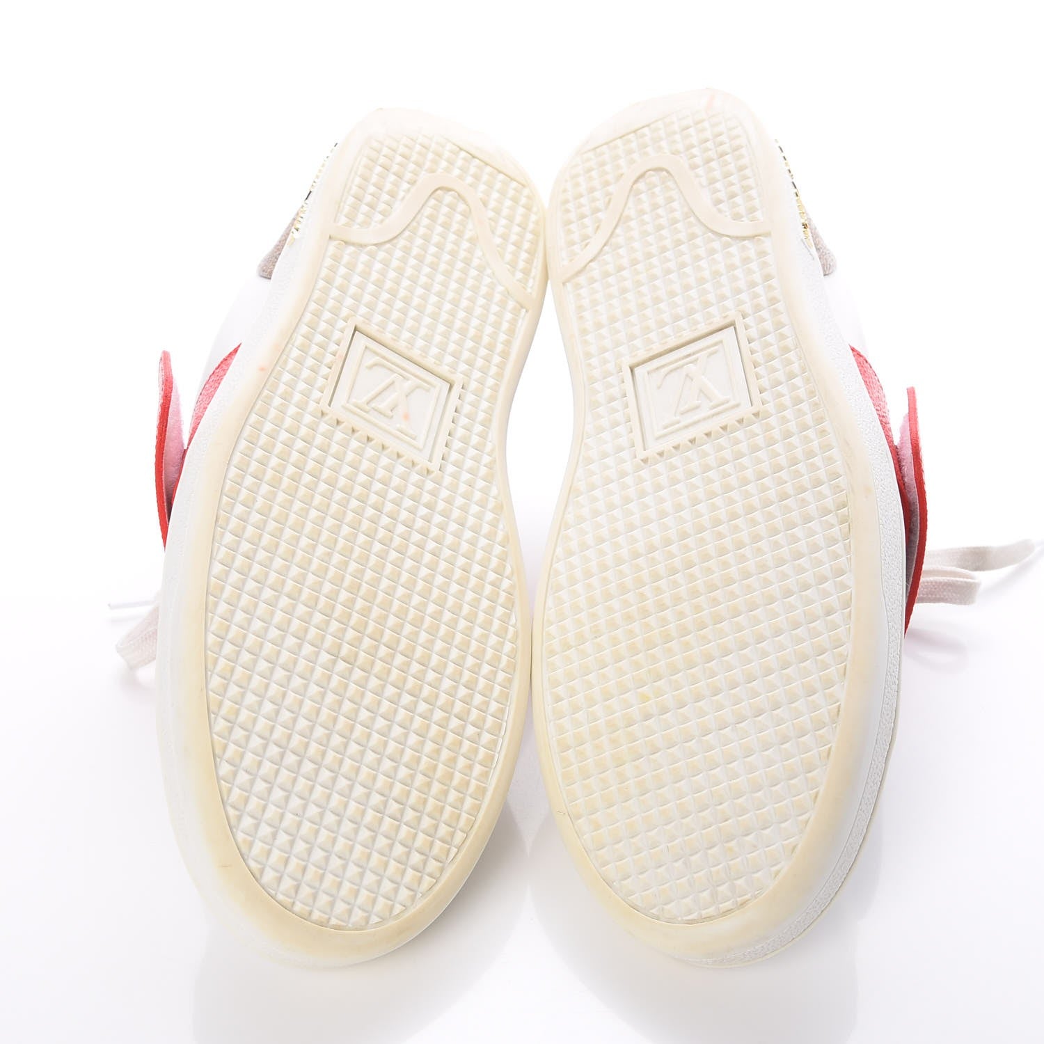 Louis Vuitton Calfskin Reverse Monogram Kabuki Low Top Sneakers 39.5 White 8 of 15