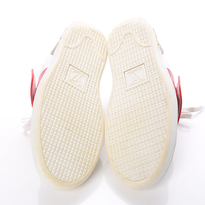 Louis Vuitton Calfskin Reverse Monogram Kabuki Low Top Sneakers 39.5 White 8 of 15