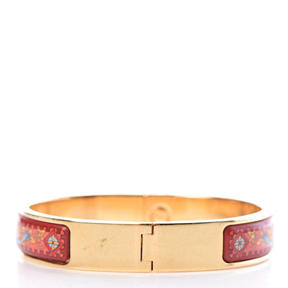 Hermes Enamel Printed Pilgrim Narrow Clic Clac 3 of 4