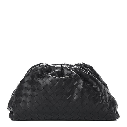 Bottega Veneta Nappa Maxi Intreccio The Pouch Oversized Clutch Black 1 of 9
