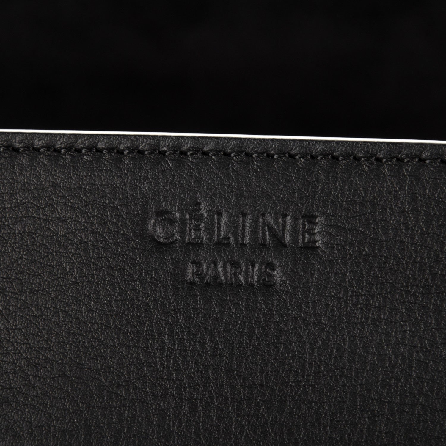 Celine Supple Calfskin Medium Phantom Luggage Black 6 of 8